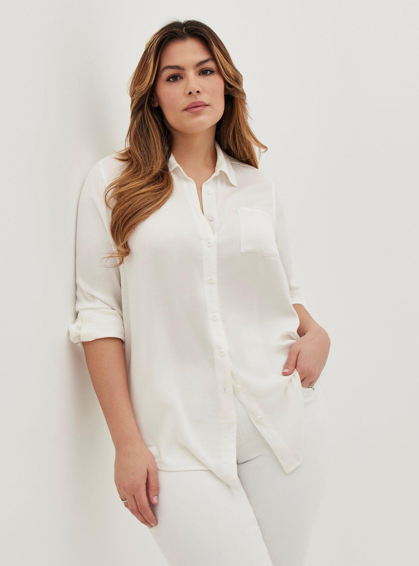 Torrid hot sale white blouse