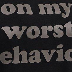 Super Soft Cami Sleep Mini Gown, WORST BEHAVIOR DEEP BLACK, swatch