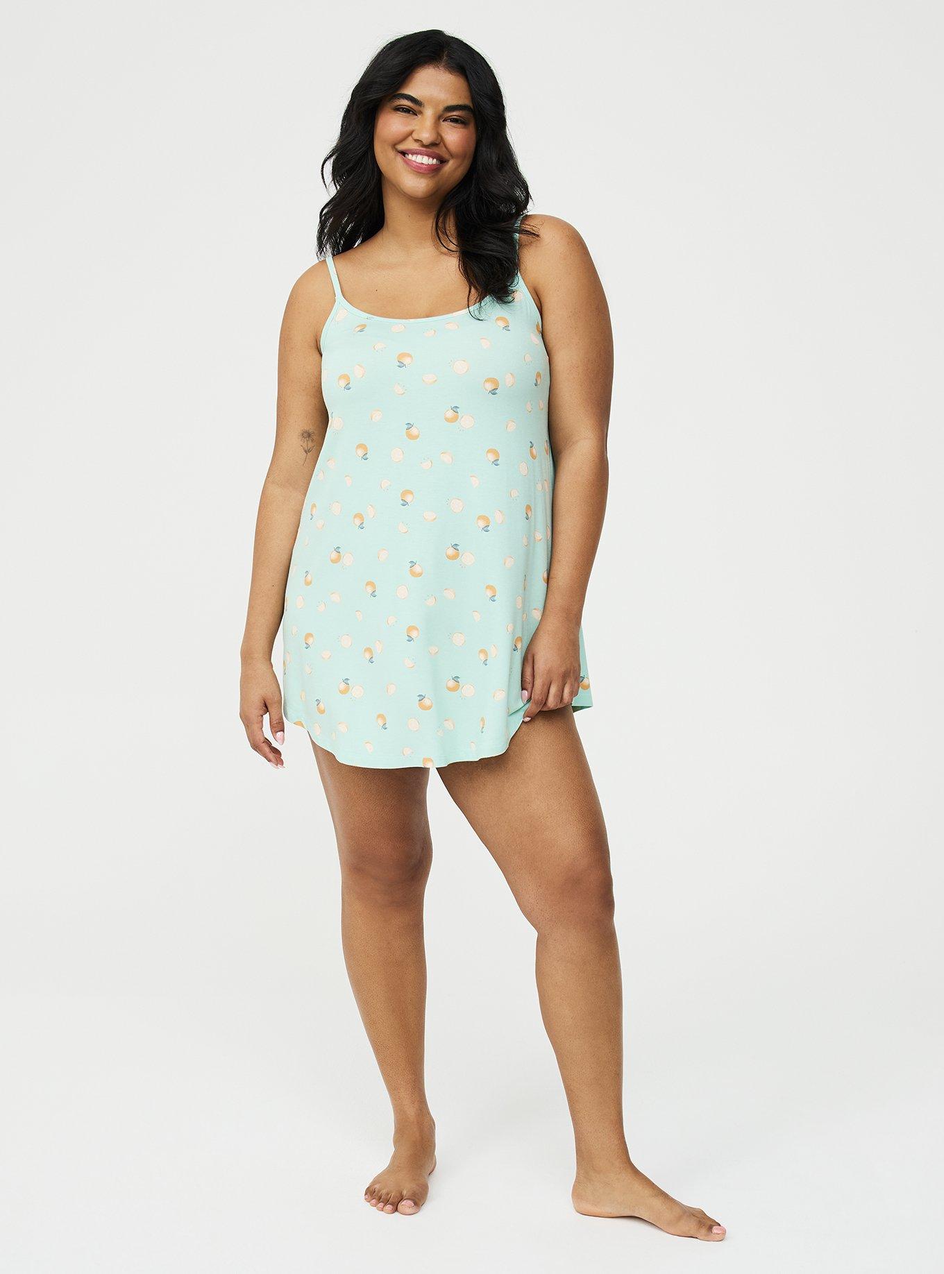Super Soft Sleep Cami Mini Dress, MIMOSAS MINT, alternate