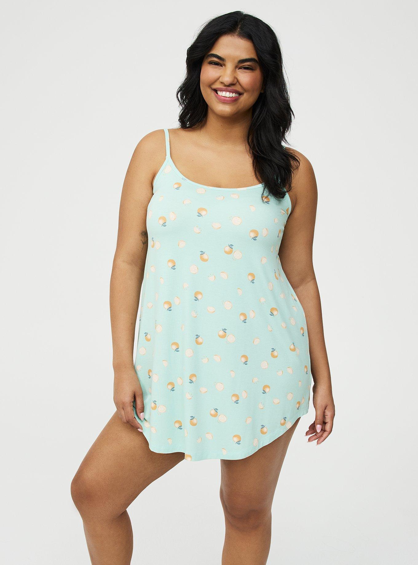 Super Soft Sleep Cami Mini Dress, MIMOSAS MINT, hi-res