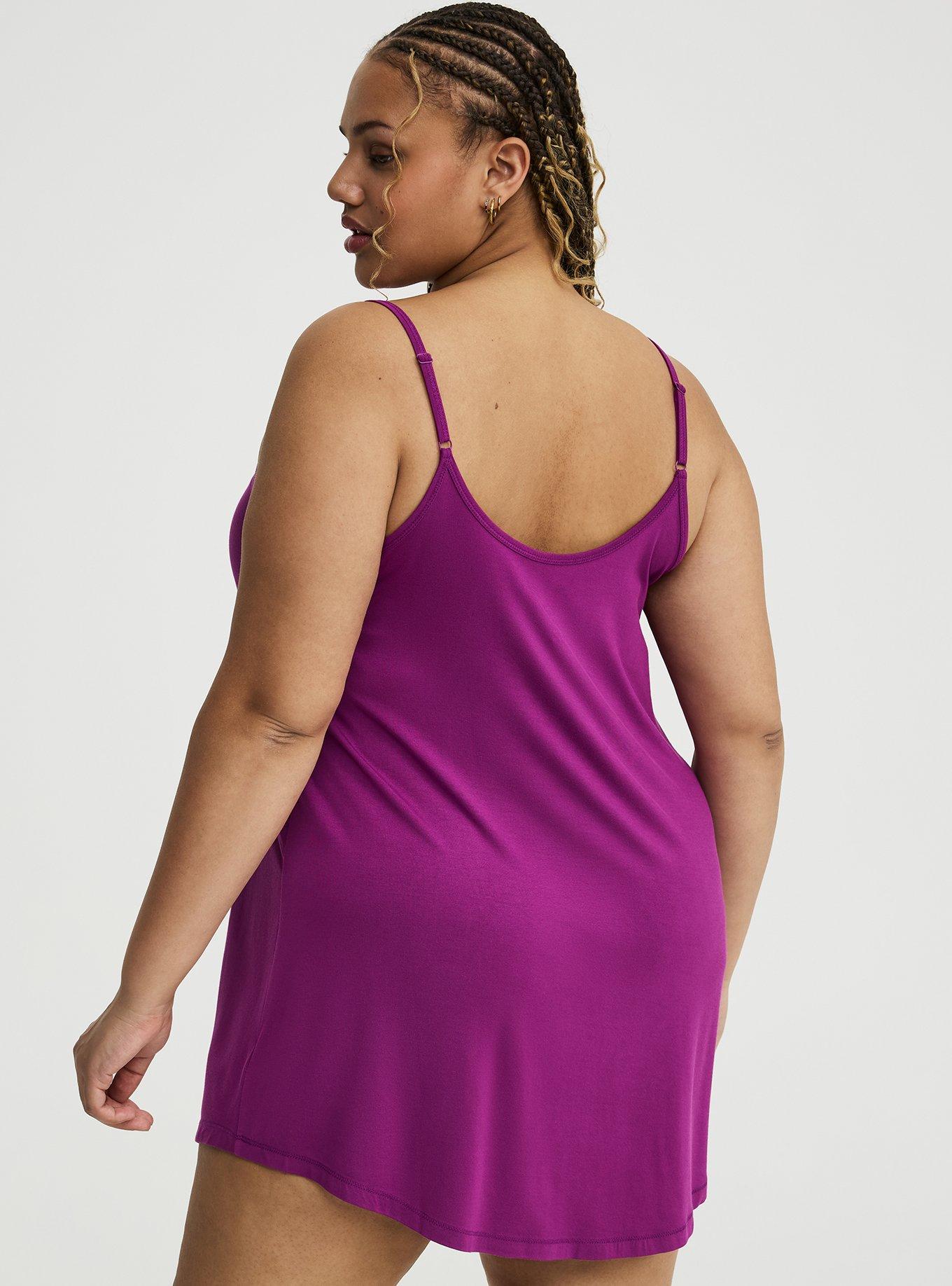 Super Soft Sleep Cami Mini Dress, NAPTIME HAPPY HOUR HOLLYHOCK, alternate