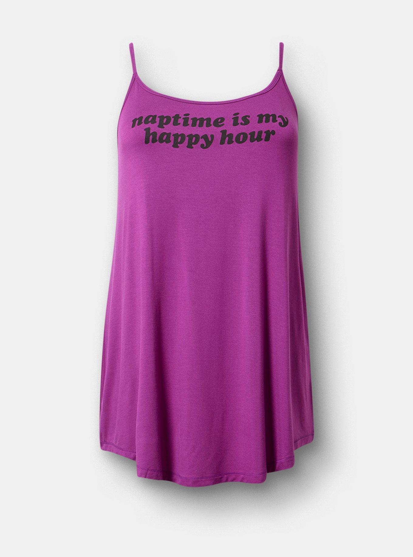 Super Soft Sleep Cami Mini Dress, NAPTIME HAPPY HOUR HOLLYHOCK, hi-res