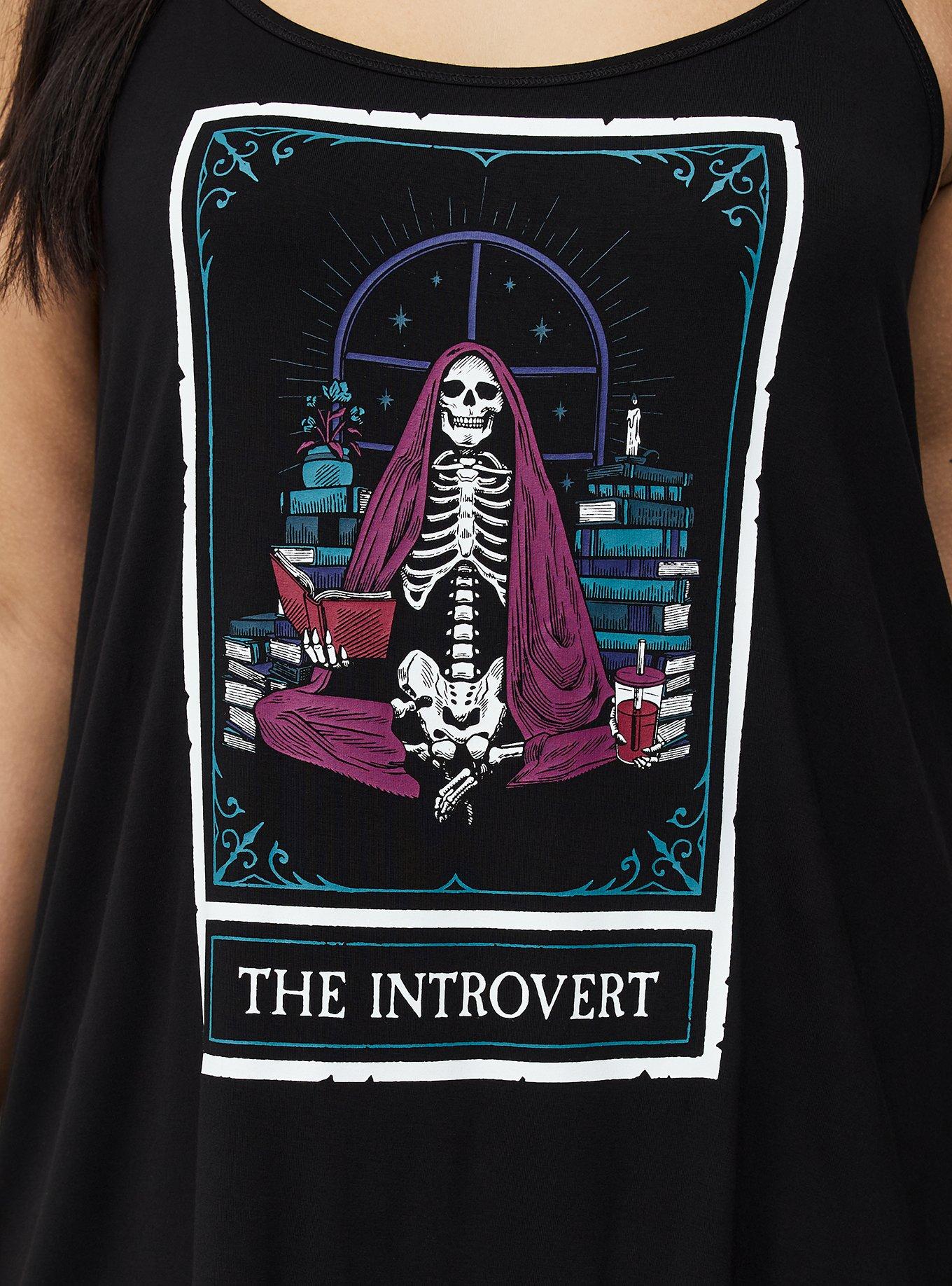 Super Soft Sleep Cami Mini Dress, THE INTROVERT BLACK, alternate