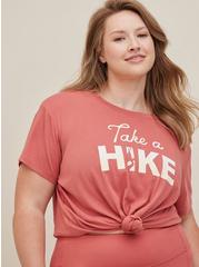 Happy Camper Performance Cotton Short Sleeve Active Tee, DUSTED CLAY, hi-res