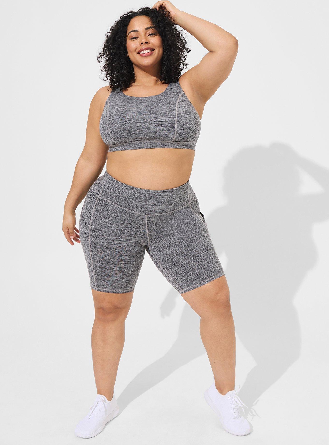 Plus Size - Happy Camper Low-Impact Wireless Strappy Back Active Sports Bra  - Torrid