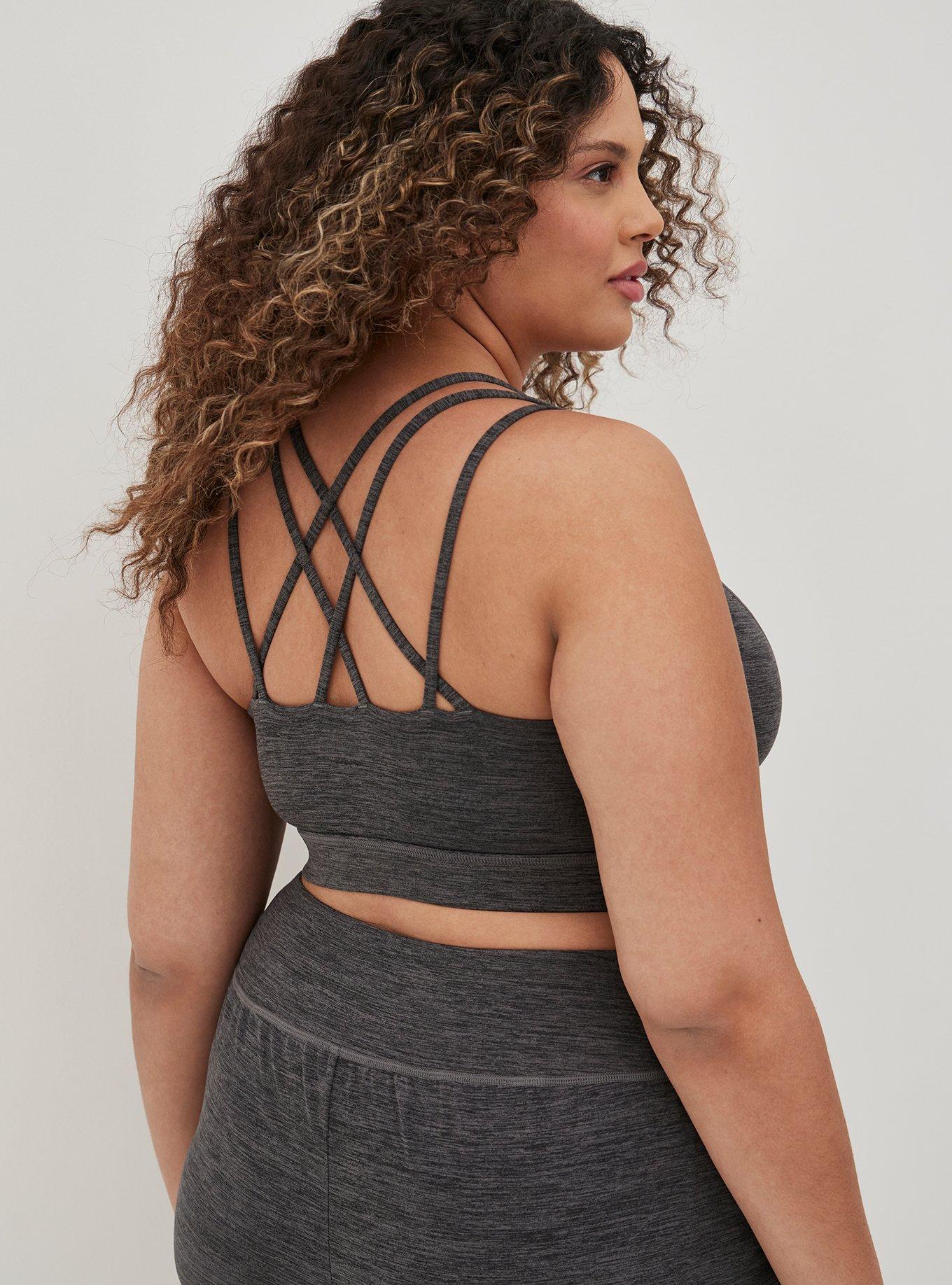 Plus Size - Happy Camper Low-Impact Wireless Strappy Back Active