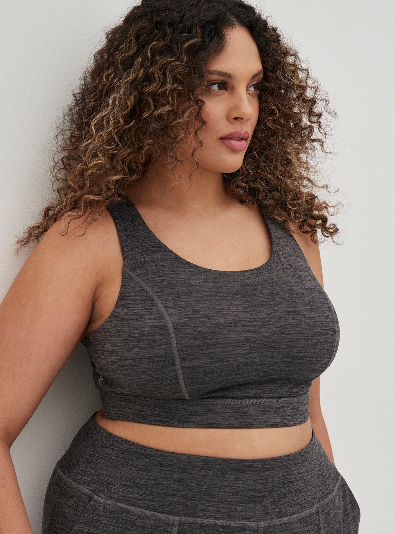 Plus Size - Happy Camper Low-Impact Wireless Strappy Back Active