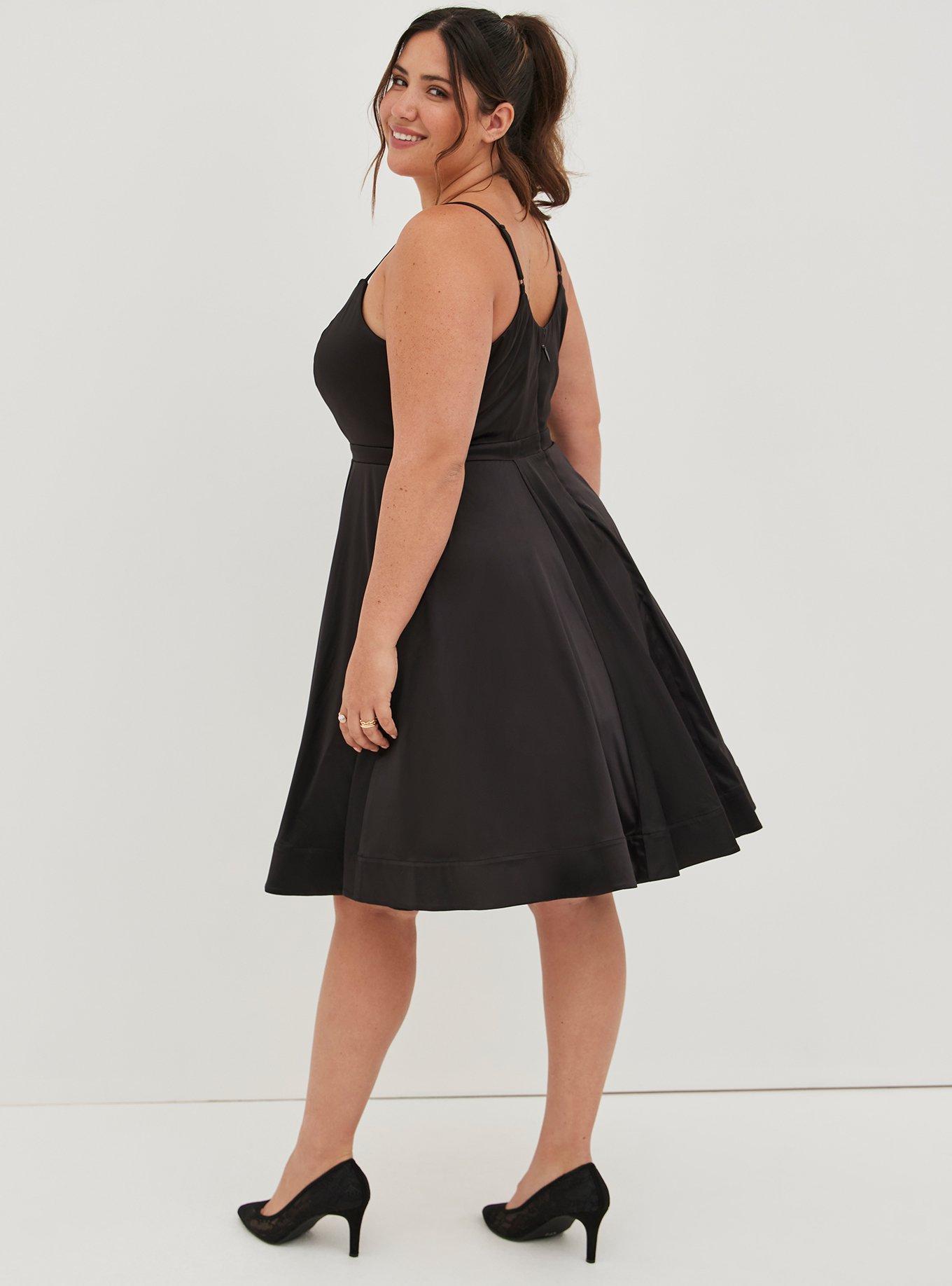 Plus Size - Mini Studio Double Knit Skater Dress - Torrid