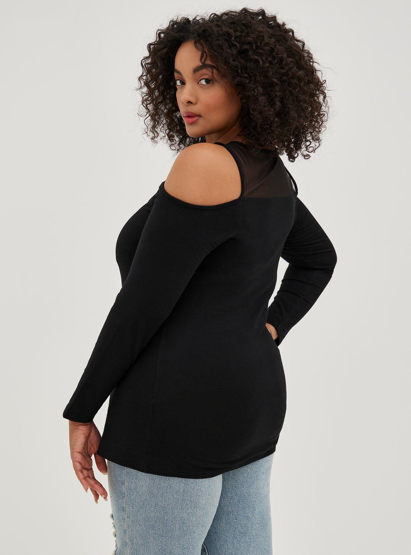 Cutout Top - Foxy Black, DEEP BLACK, alternate