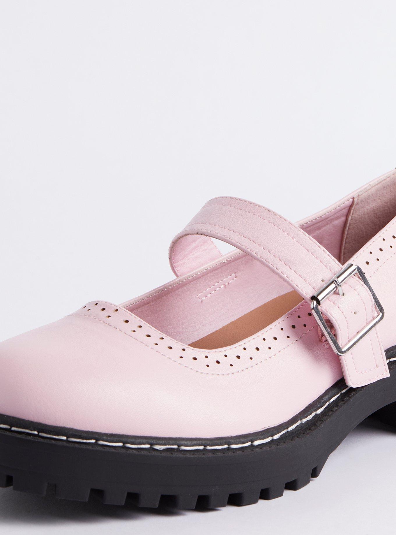 Pink mary jane discount flats