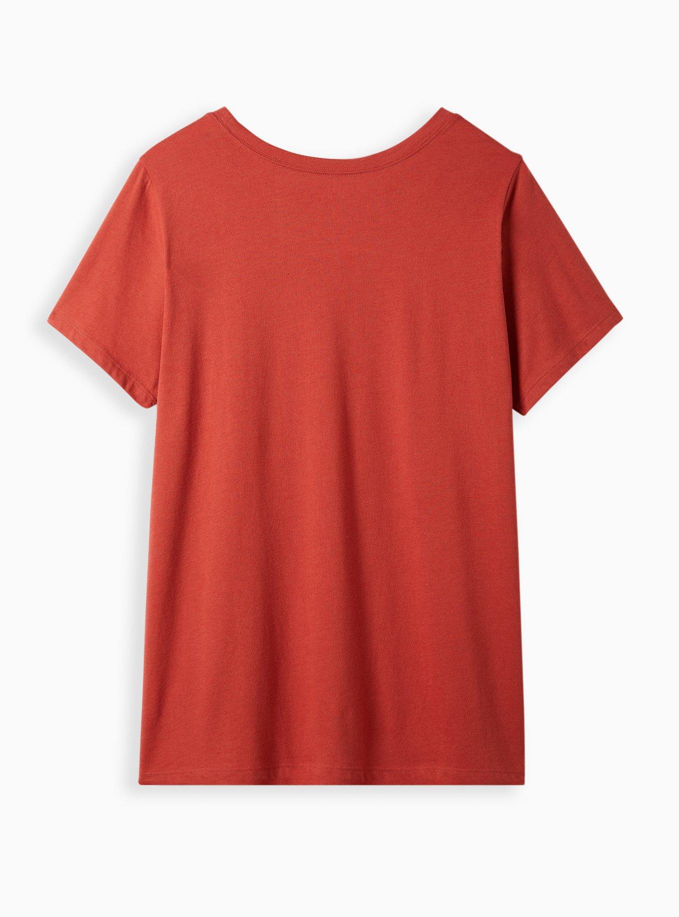 Plus Size Everyday Tee - Signature Jersey Spice Moons Rust, TANDOORI SPICE, alternate