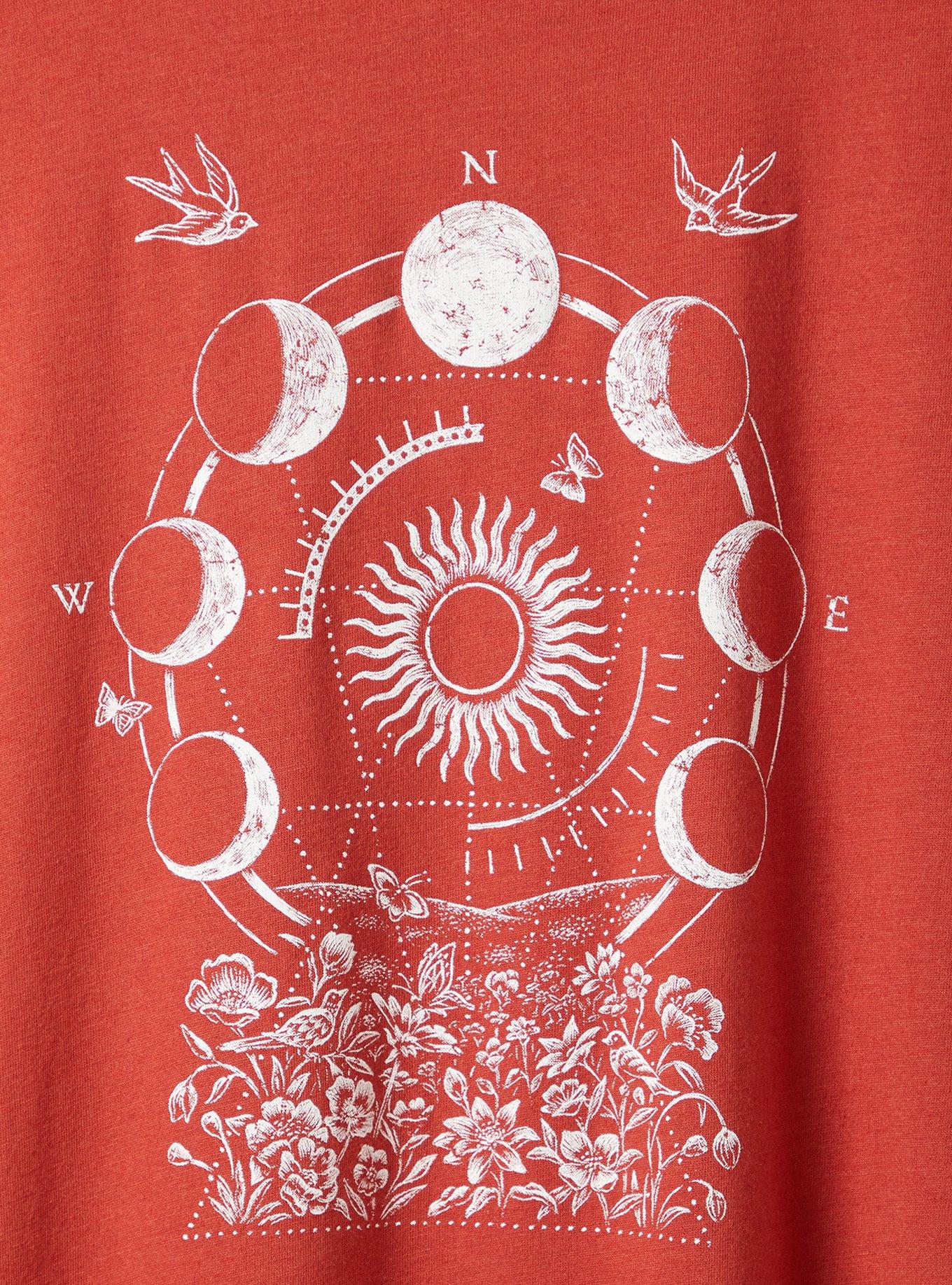 Plus Size Everyday Tee - Signature Jersey Spice Moons Rust, TANDOORI SPICE, alternate