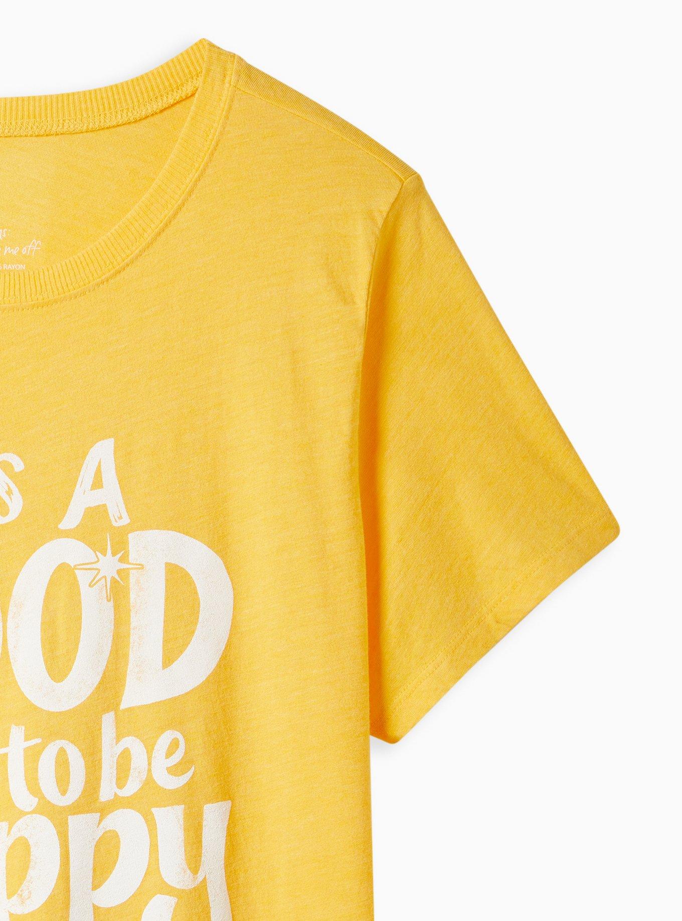 Plus Size Vintage Tee - Triblend Jersey Good Day Yellow, YELLOW, alternate