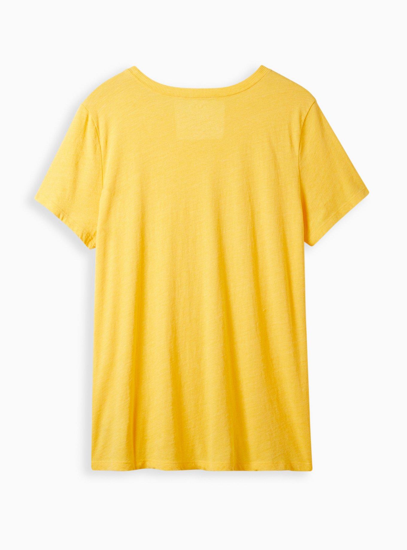 Plus Size Vintage Tee - Triblend Jersey Good Day Yellow, YELLOW, alternate