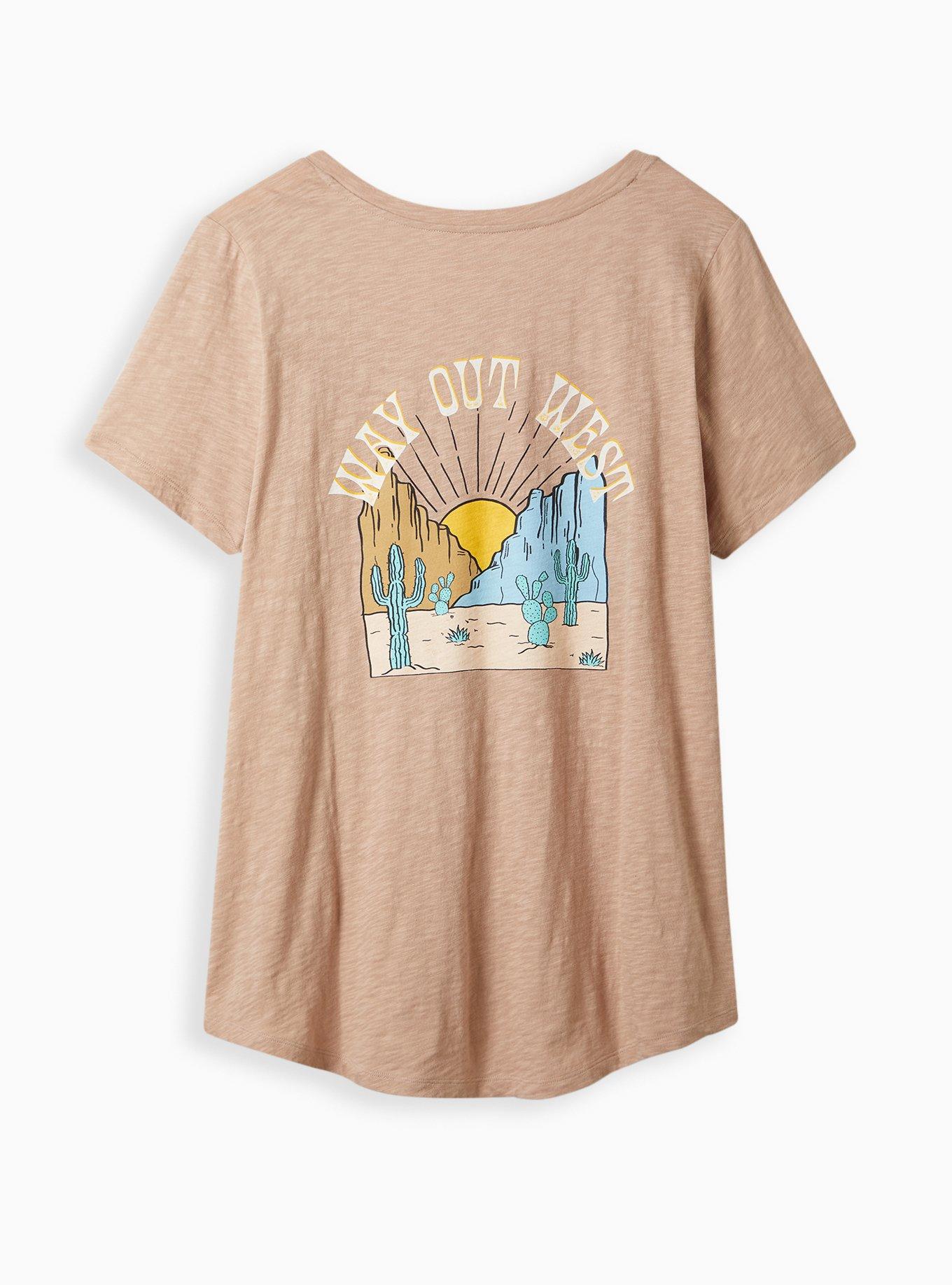 Plus Size Pocket Tee - Heritage Slub Desert Dreams Rose, ADOBE ROSE, alternate