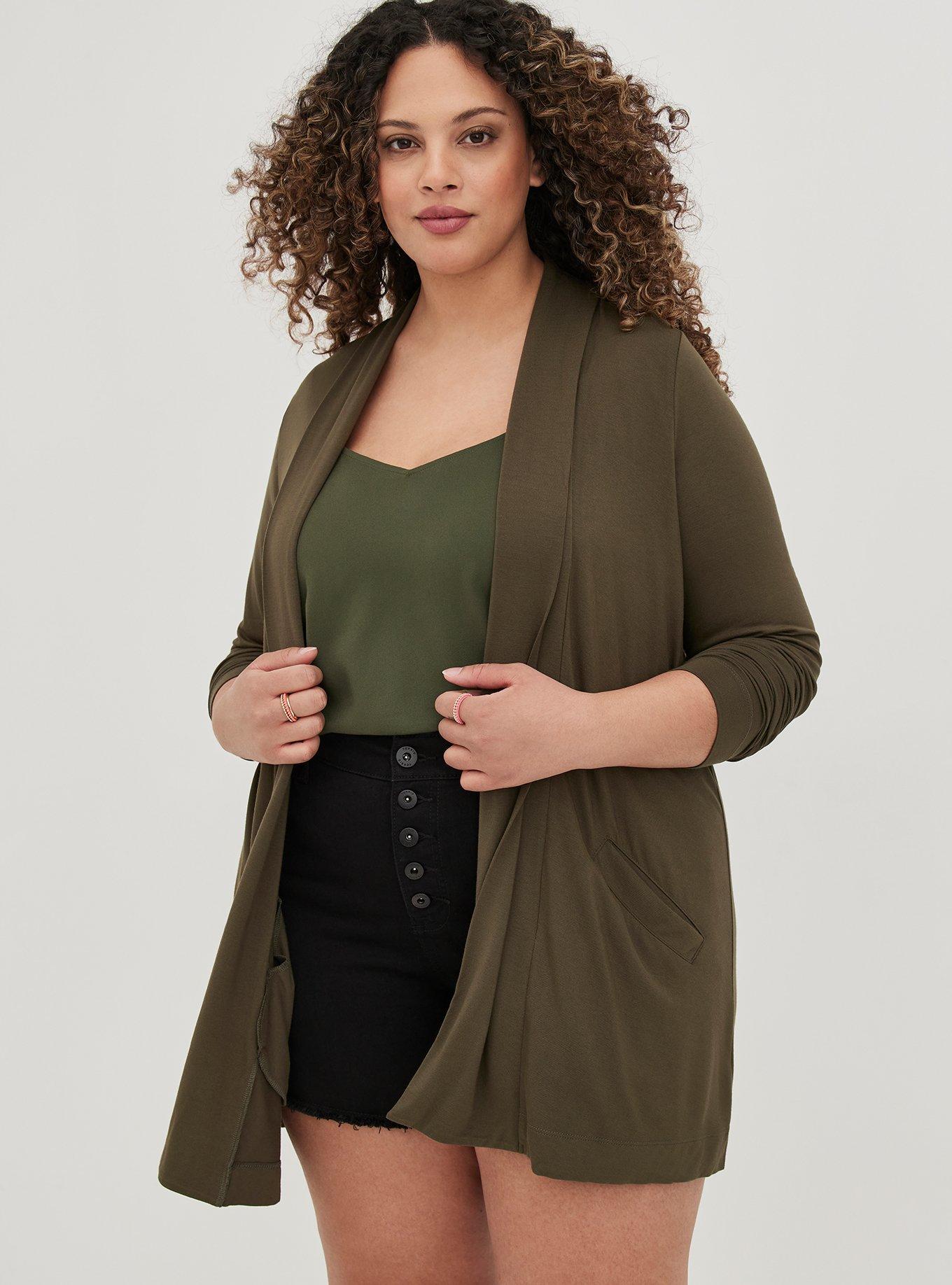 Native Kimonos for Women - Lightweight Cardigan Cover Ups - Fits Tall, Plus  Size Green at  Women's Clothing store