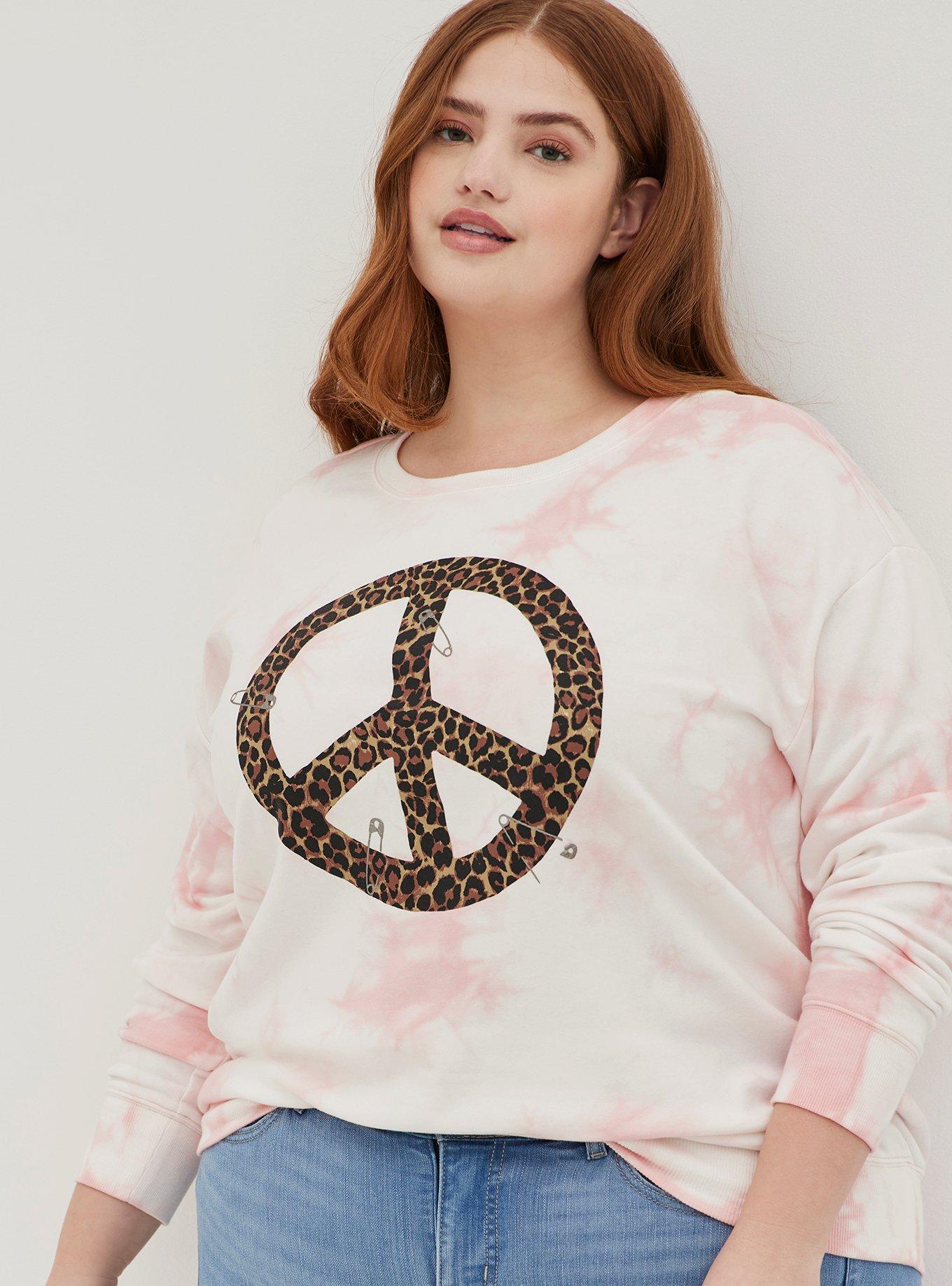 Tie dye drop online shoulder sweatshirt