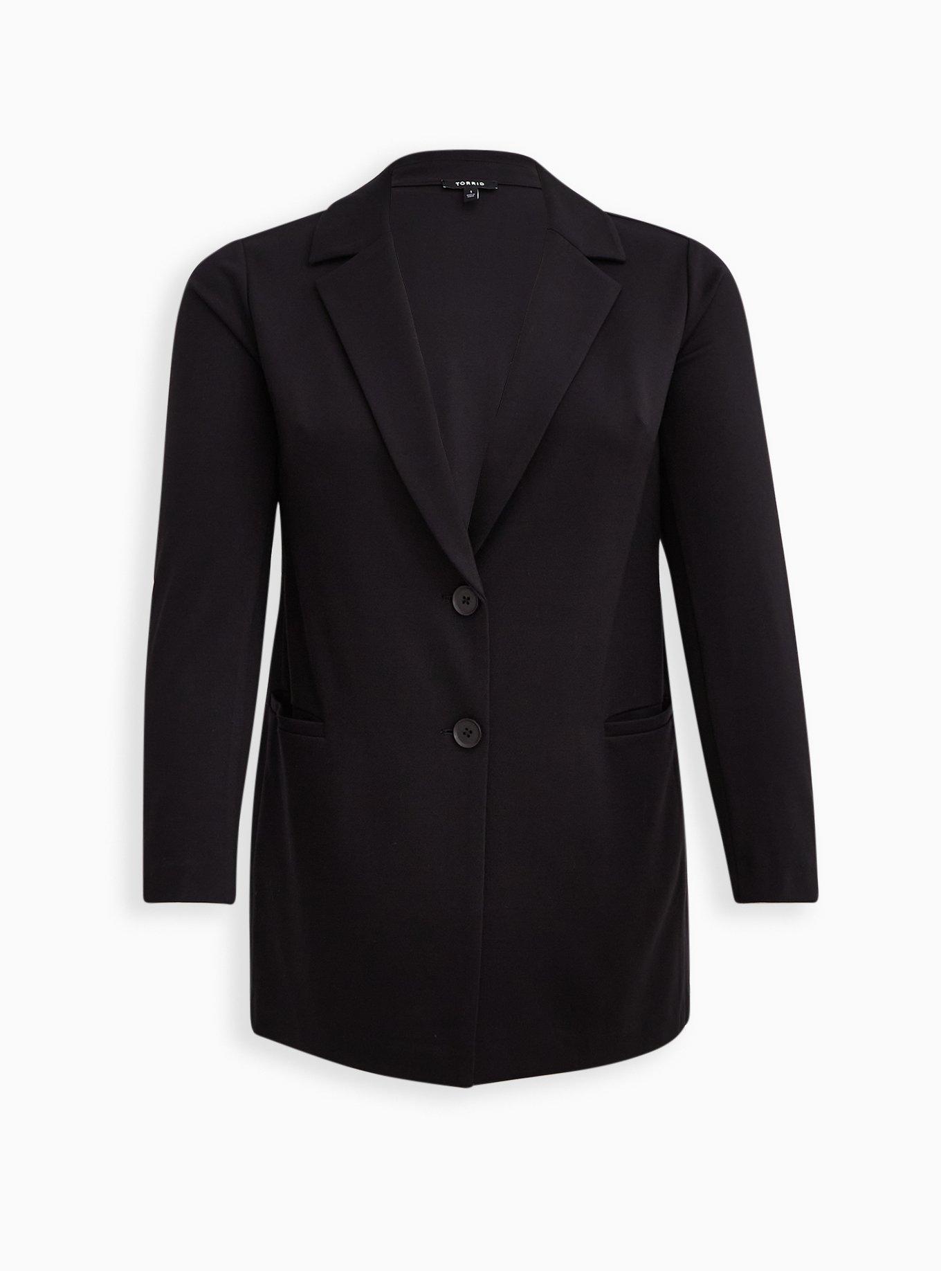 Lightweight Ponte Longline Blazer