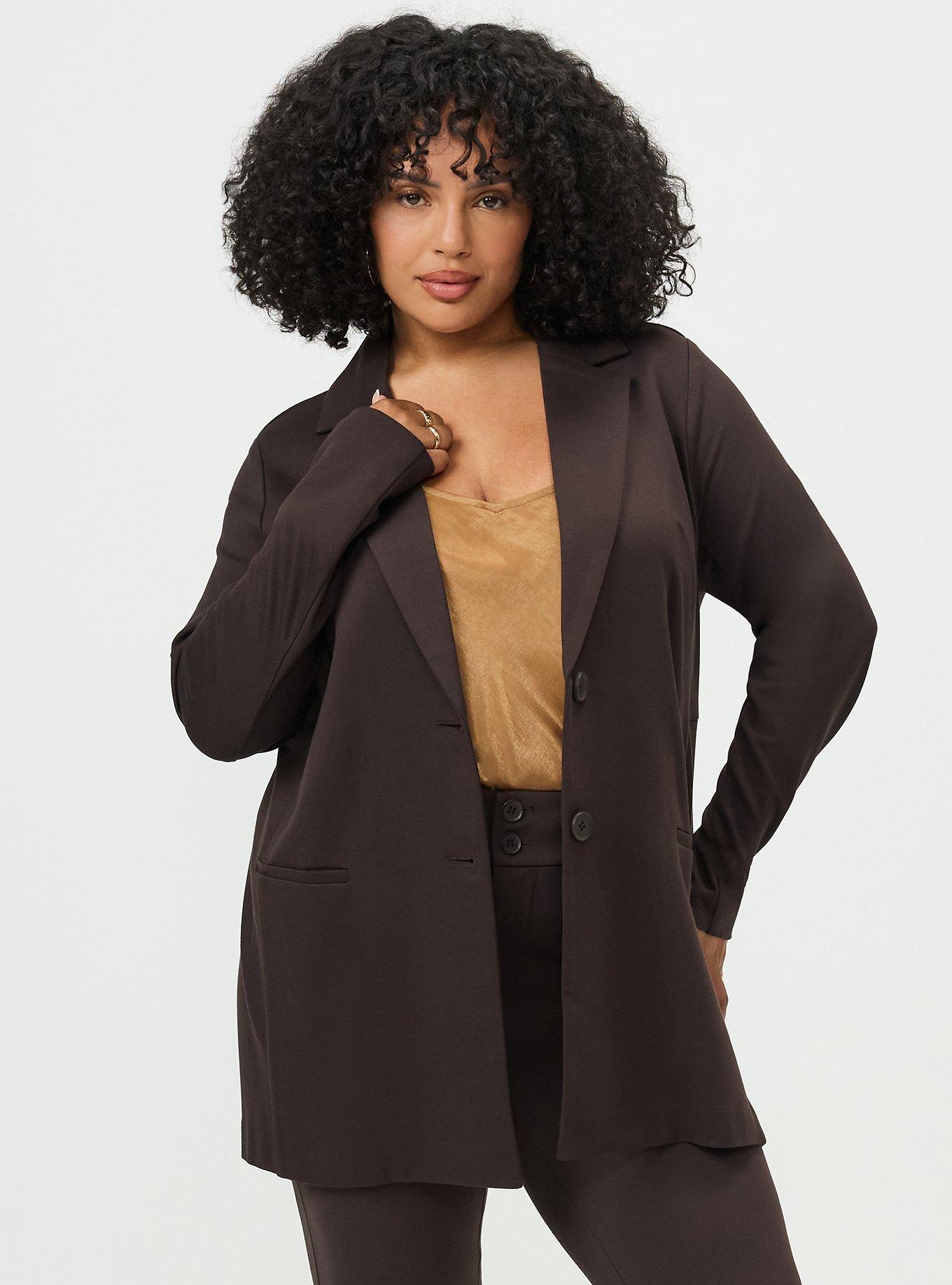 Lightweight Ponte Longline Blazer, JAVA, hi-res
