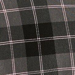 Plus Size Lightweight Ponte Longline Blazer, BUFFALO PLAID, swatch