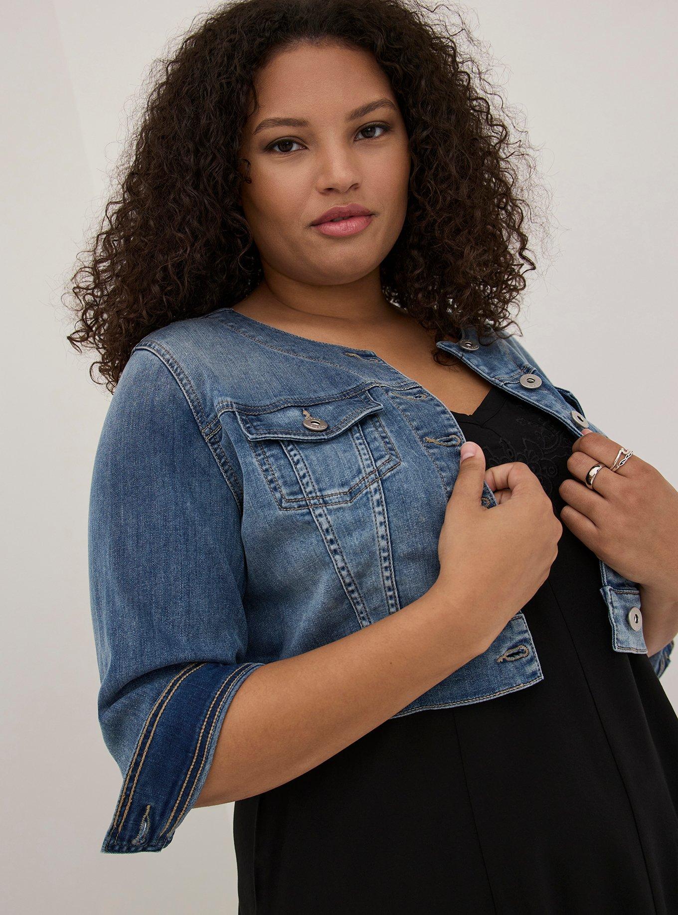 Plus Size - Collarless Classic Fit Blazer - Torrid