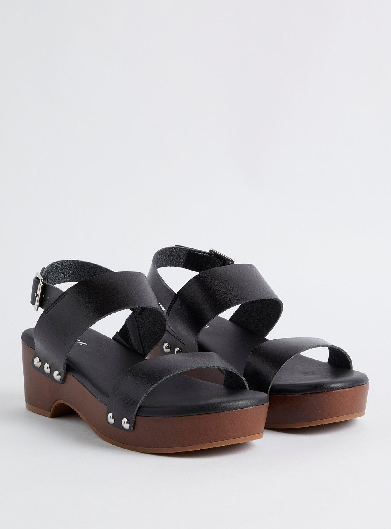 Plus Size - Double Band Block Heel Sandal (WW) - Torrid