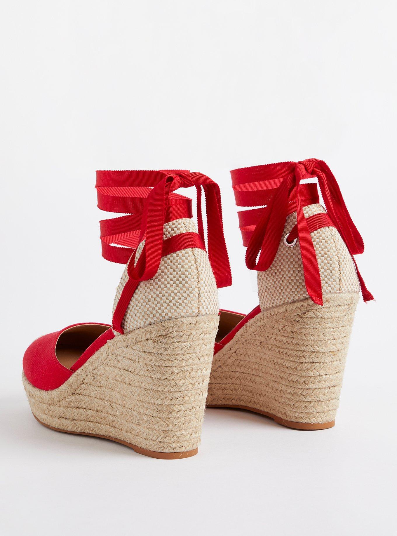 Plus Size Canvas Espadrille Platform Wedge (WW) Torrid