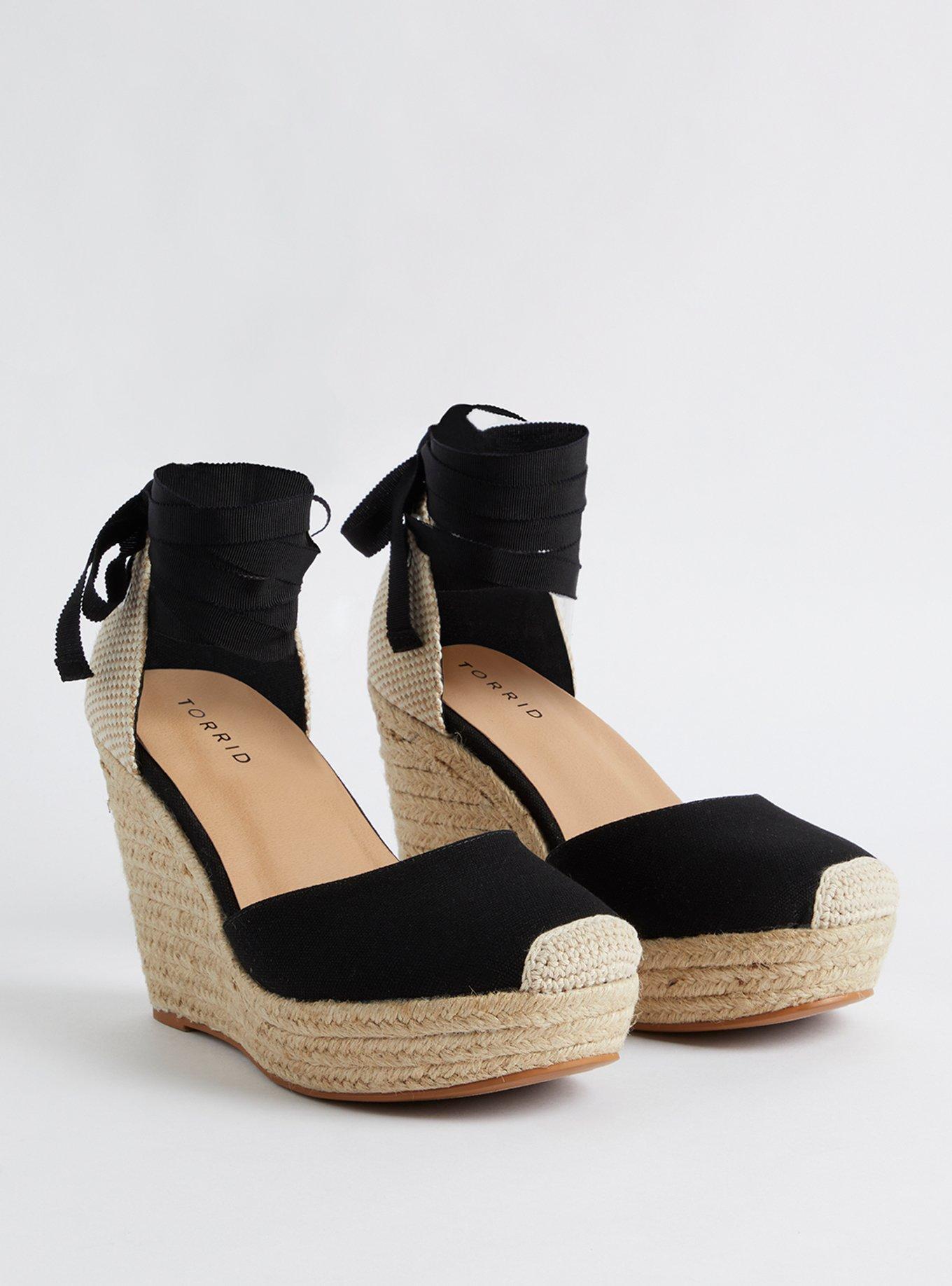 Plus Size - Canvas Espadrille Platform Wedge (WW) - Torrid