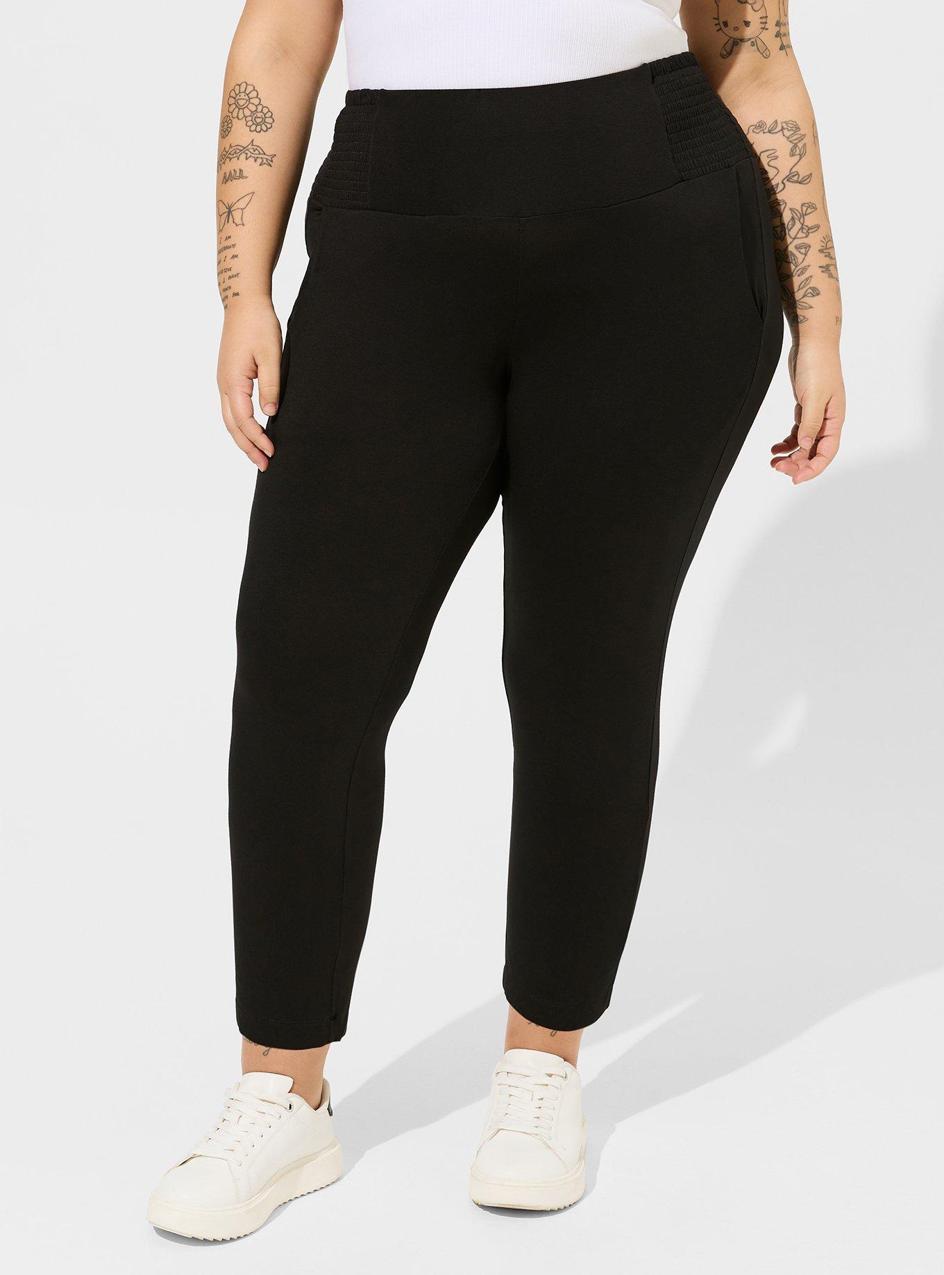 Plus Size - Pull-On Tapered Pant - Super Soft Black - Torrid