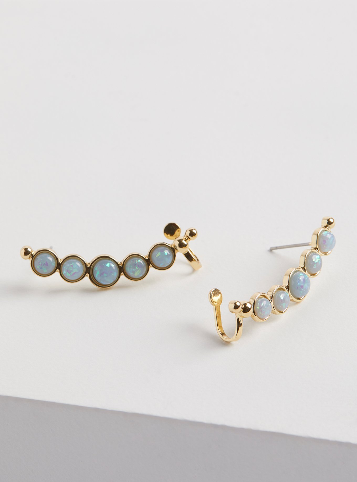 Plus Size - Moonstone Ear Crawler - Gold Tone - Torrid