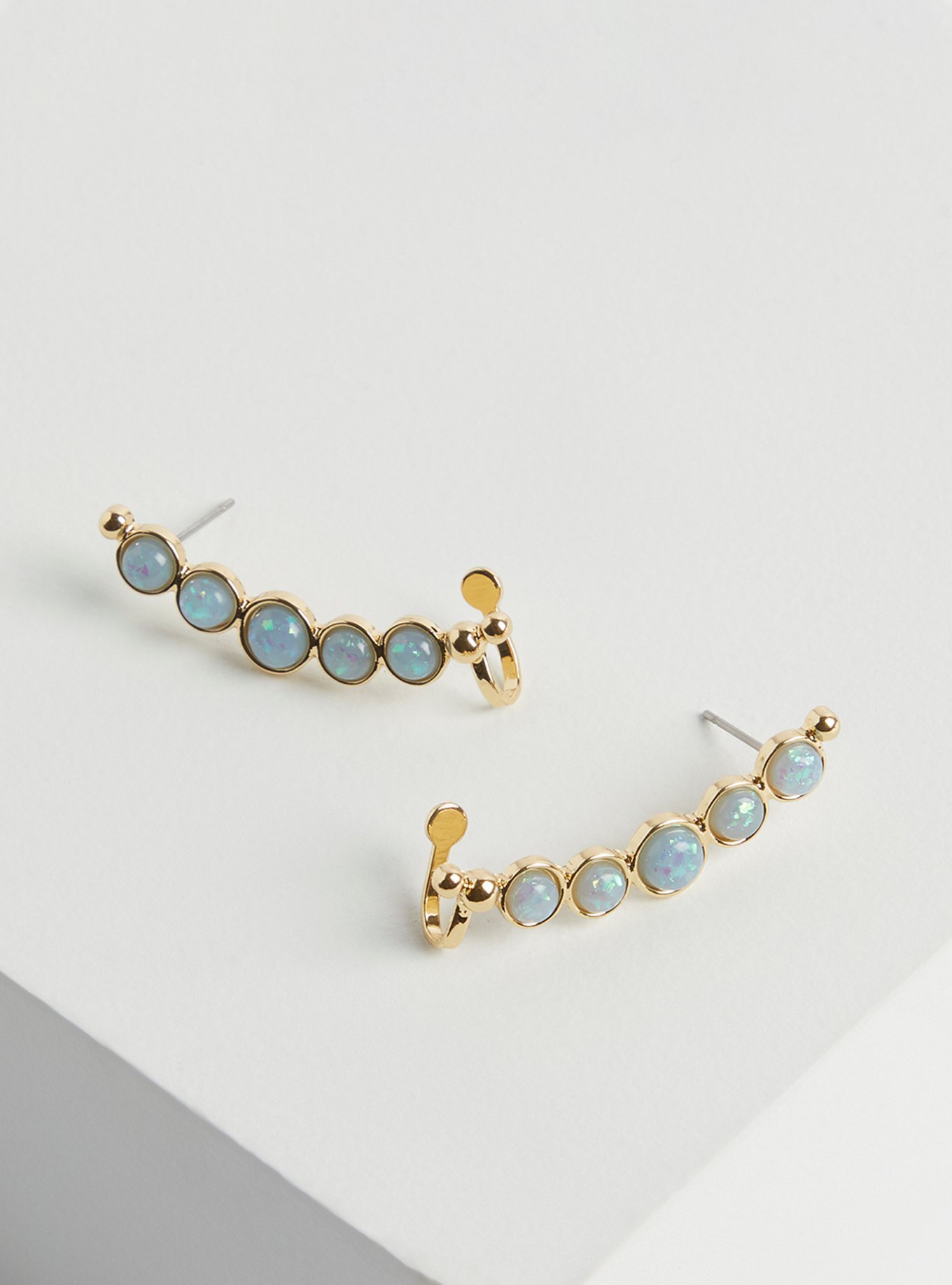 Plus Size - Moonstone Ear Crawler - Gold Tone - Torrid