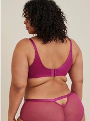Simply Spacer T-Shirt Lightly Lined Lace 360° Back Smoothing™ Bra, BOYSENBERRY, alternate