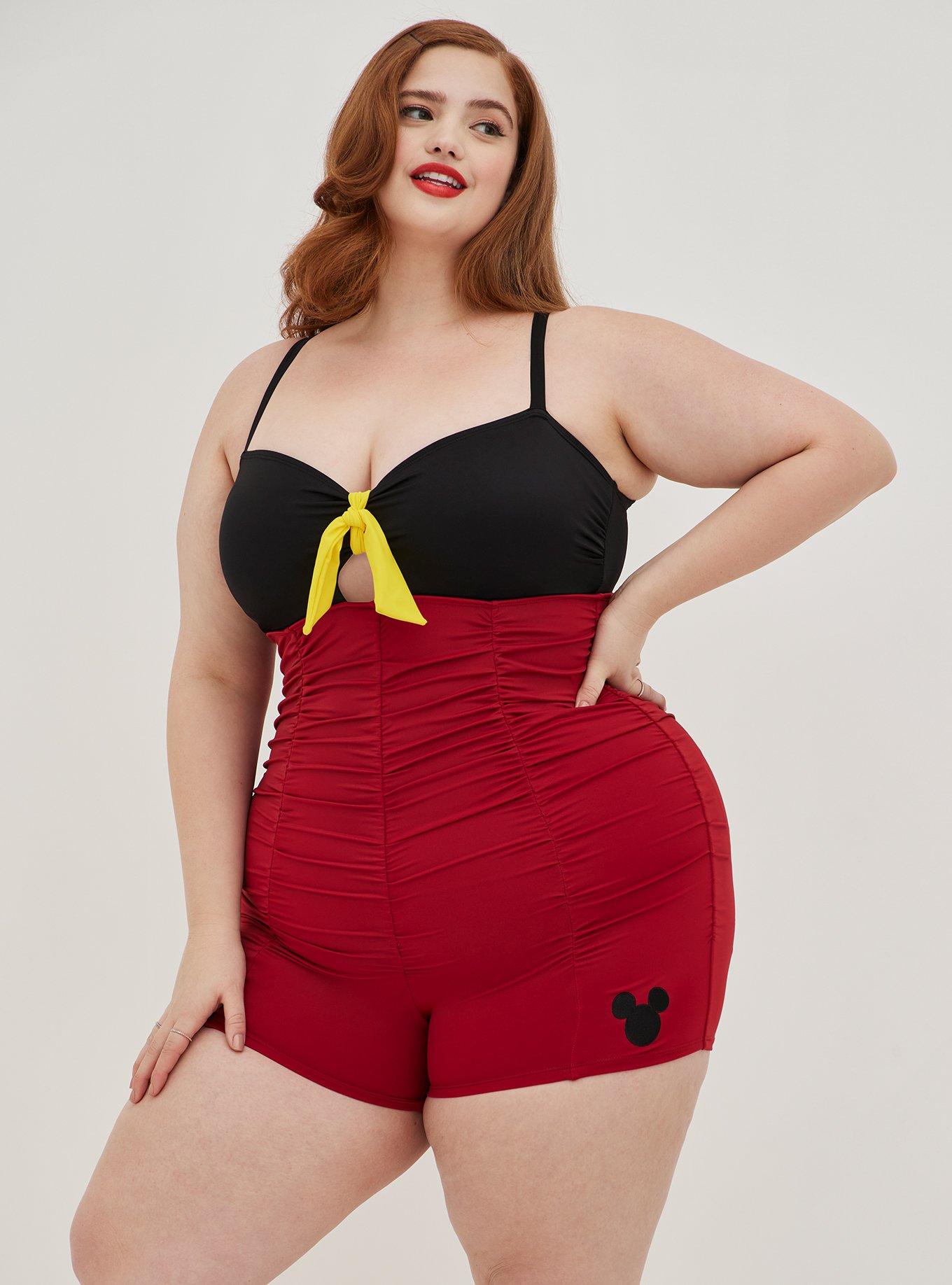 Plus Size Tie Front Romper Disney Mickey Mouse Torrid