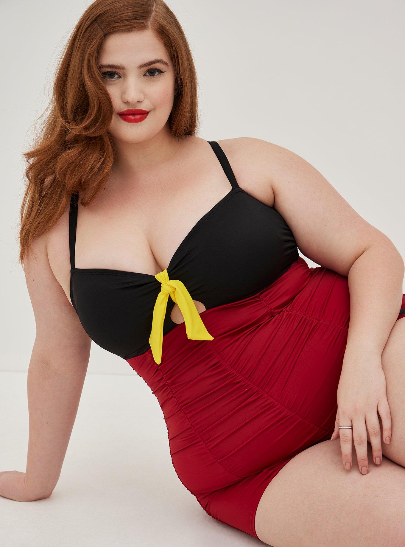 Plus Size - Cheeky Panty - Disney Mickey Mouse I Heart U Red - Torrid