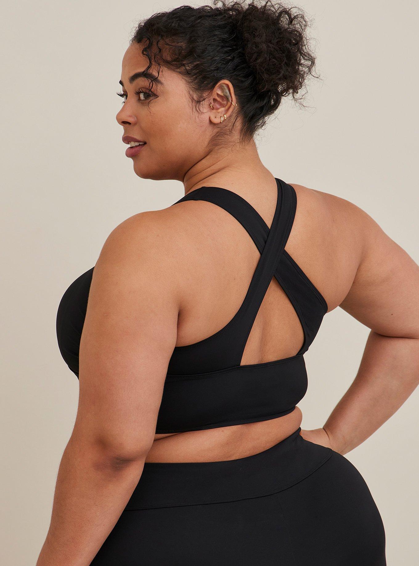 Active Swim Cross Back Top - Matte Black, DEEP BLACK, alternate