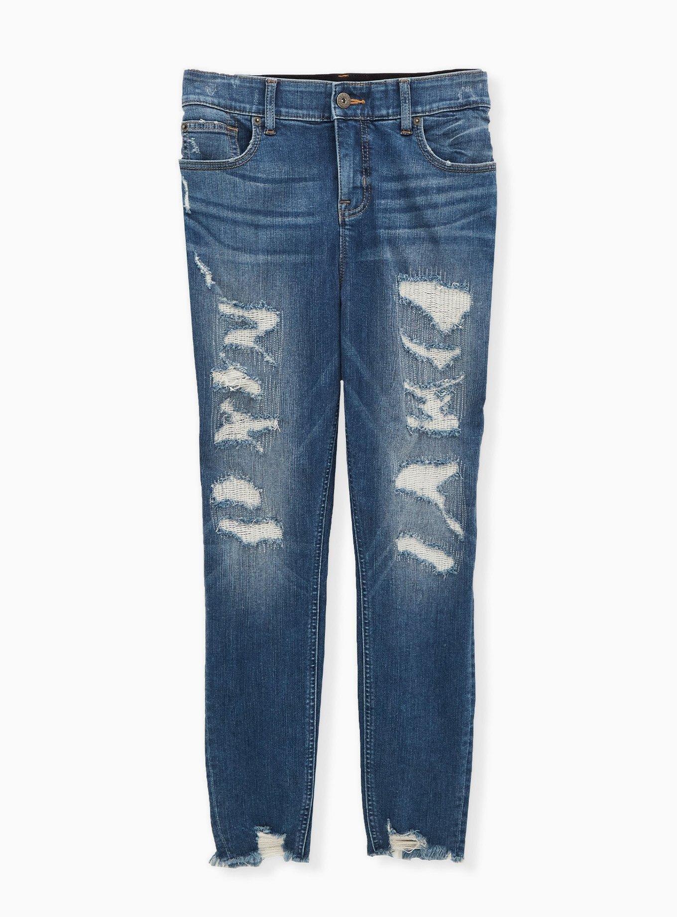 AE Next Level Ripped High-Waisted Jegging  Cute ripped jeans, Ripped  jeans, Women jeans