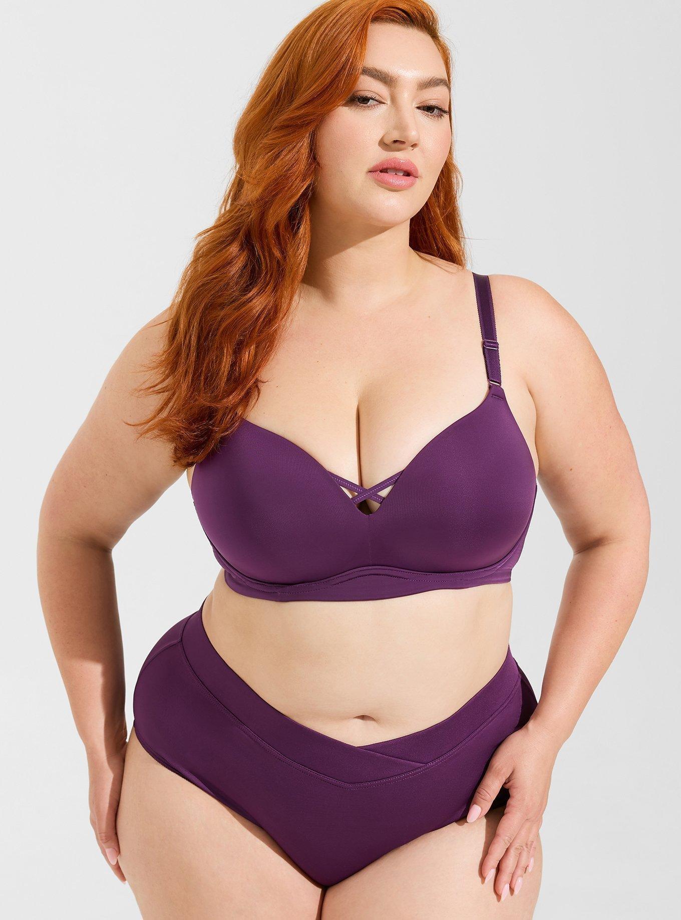 Dream Wire-Free Push-Up Bra, GRAPE ROYALE, alternate