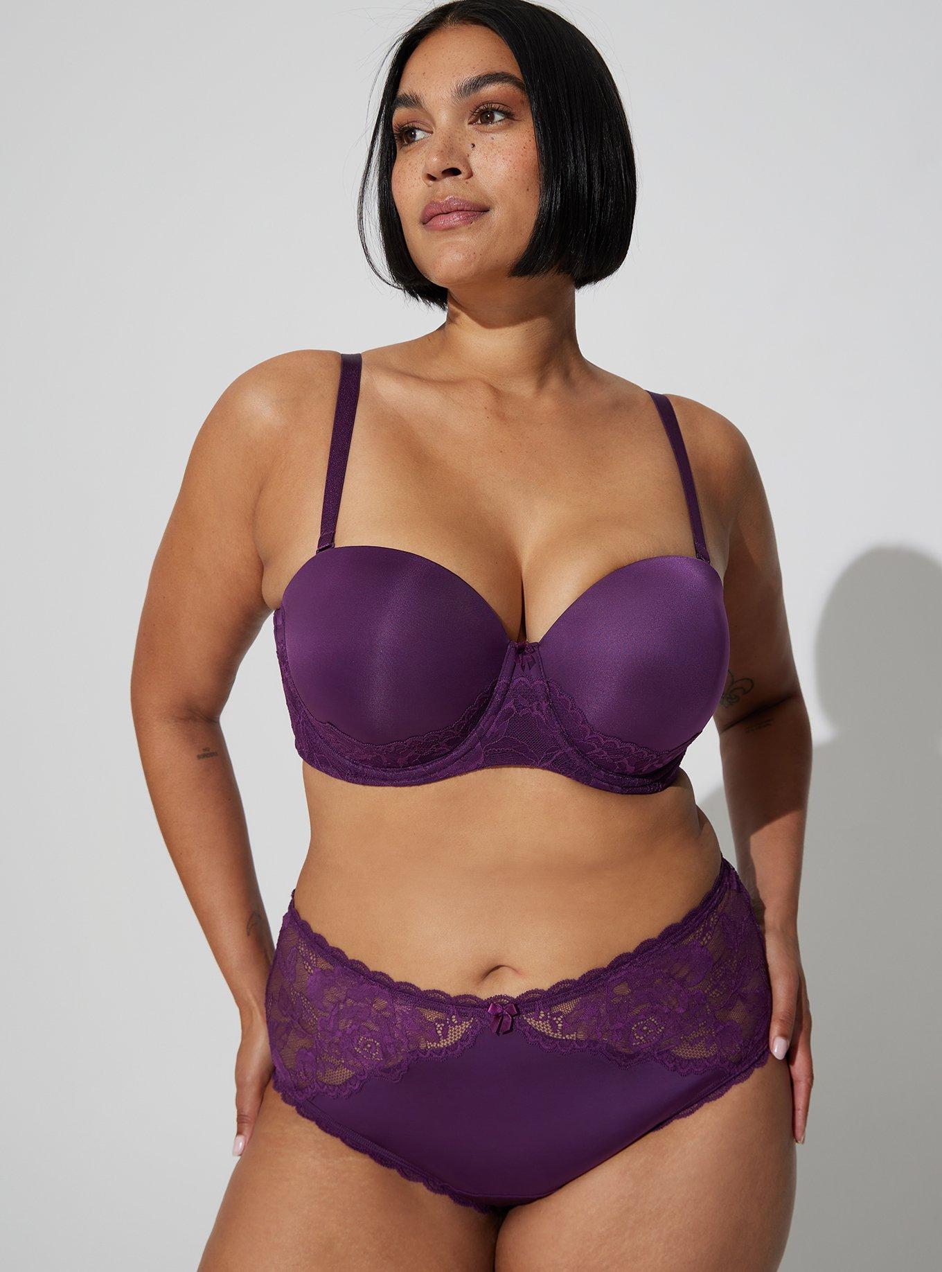 Plus Size - Lace & Microfiber Sexy T-Shirt Bra - Torrid