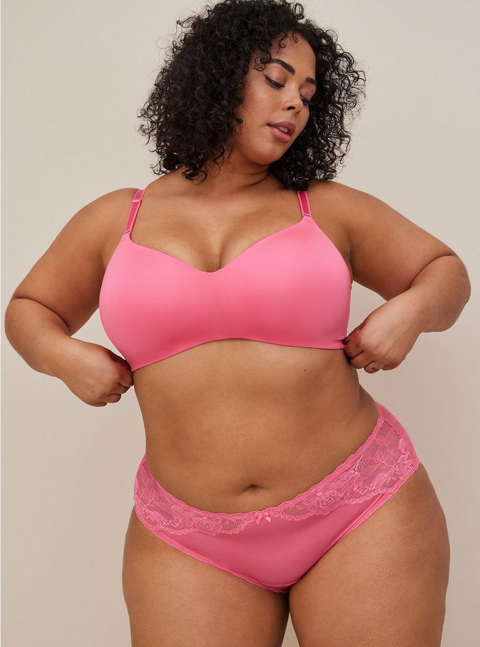 Plus Size - 360° Smoothing Lace Mid-Rise Brief Panty - Torrid