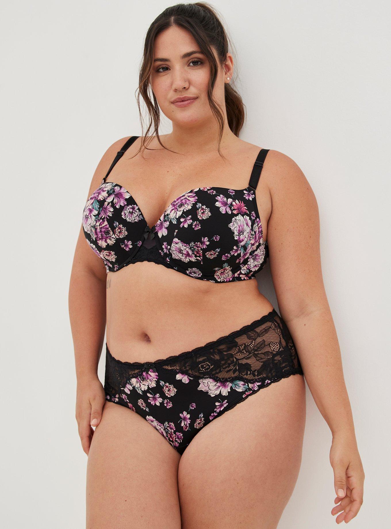 TORRID Photo Floral Lace Mid Rise Hipster Panty