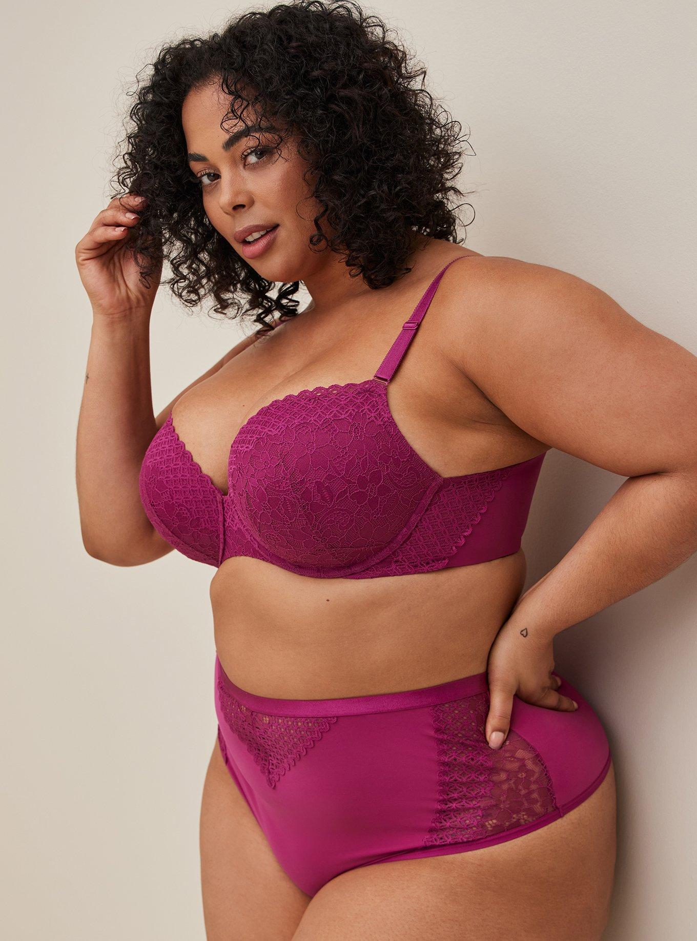 Lane Bryant Beautiful Purple Extra Soft Thong Panty Plus Size 14/16