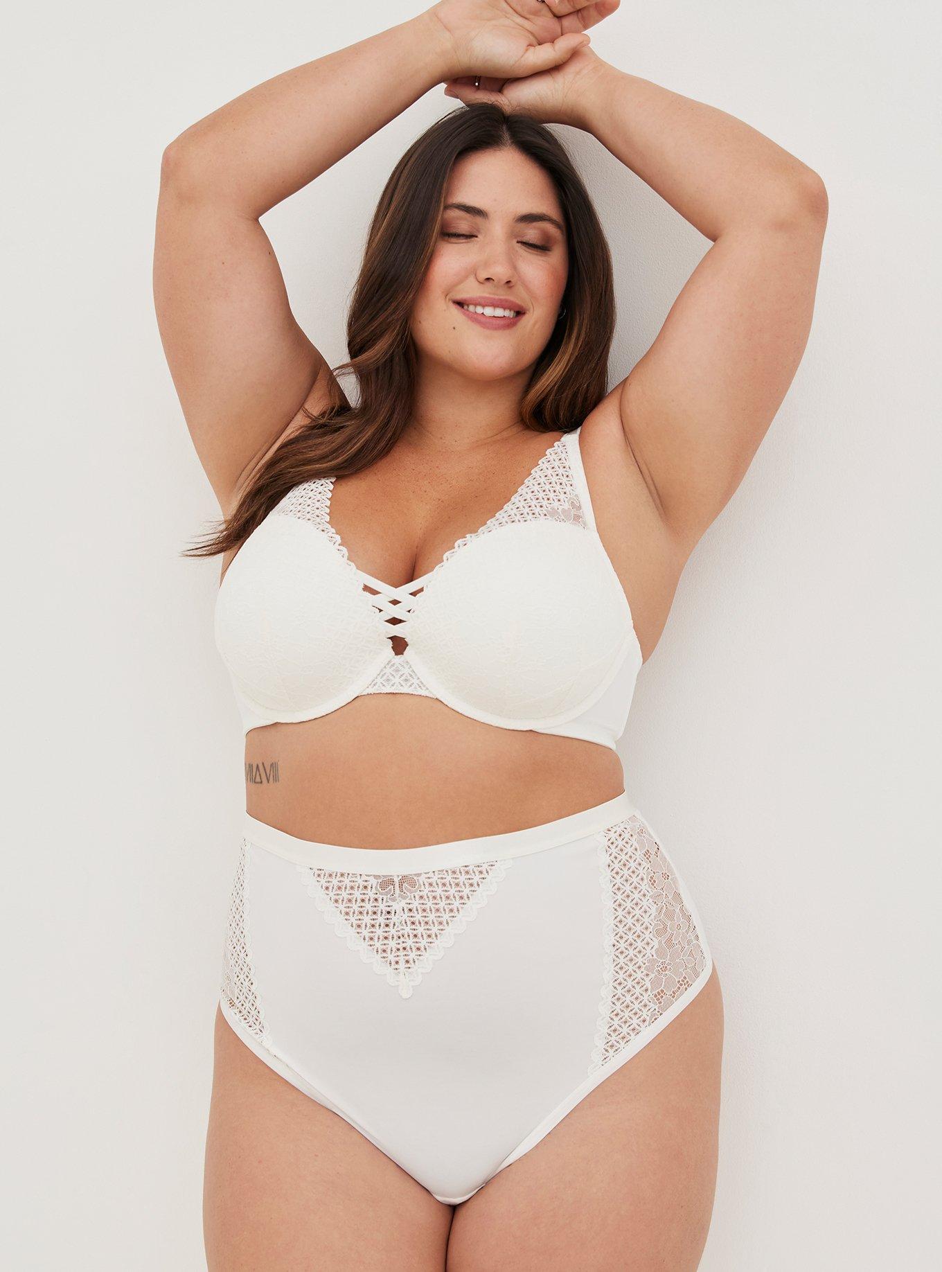 Fits Everybody Lace Dipped Thong  Cocoa - ShopStyle Plus Size Intimates