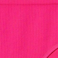 Seamless Ribbed Mid-Rise Hipster Panty, PINK GLO, swatch