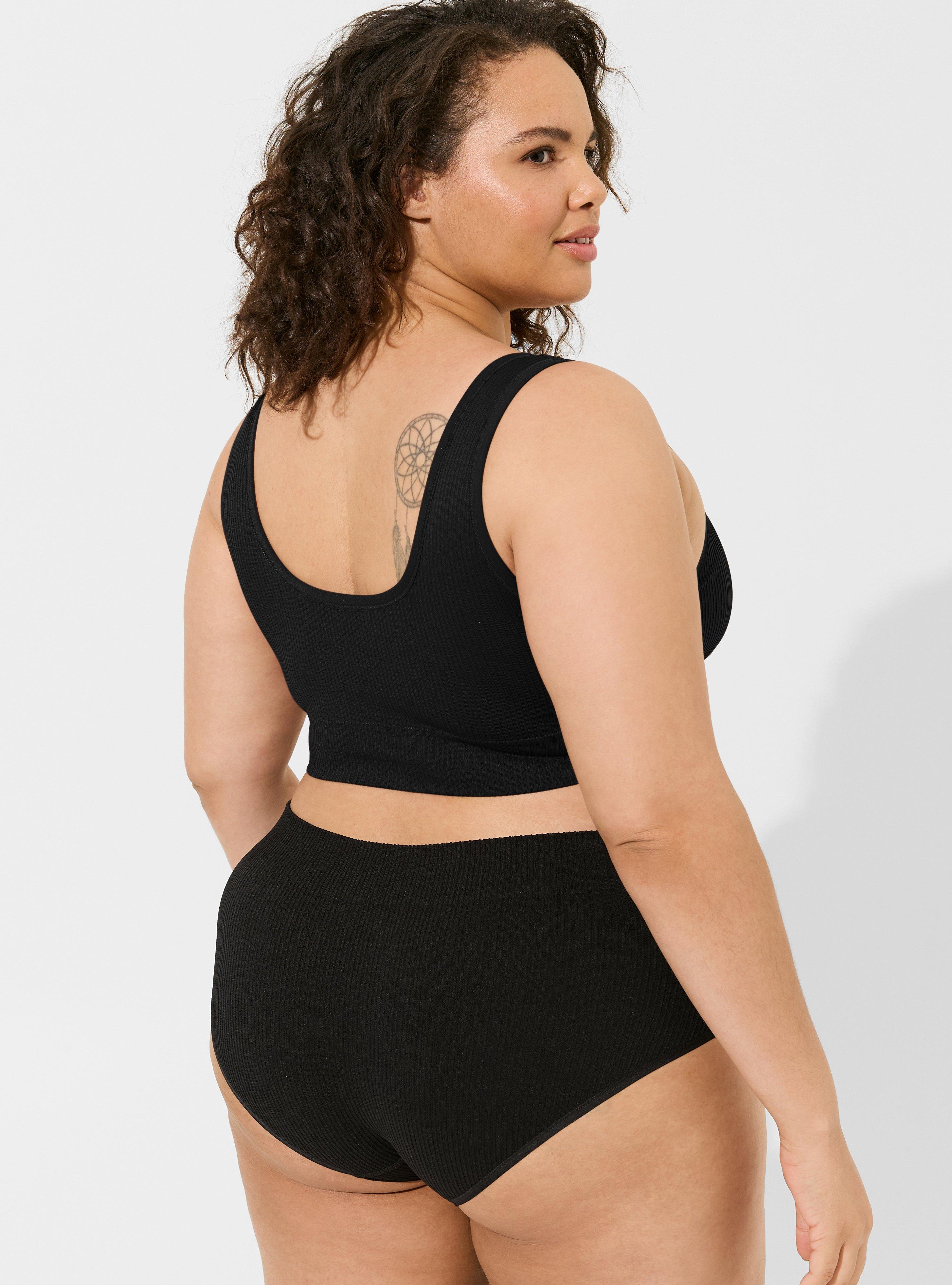 Plus Size - Seamless Ribbed Mid-Rise Hipster Panty - Torrid