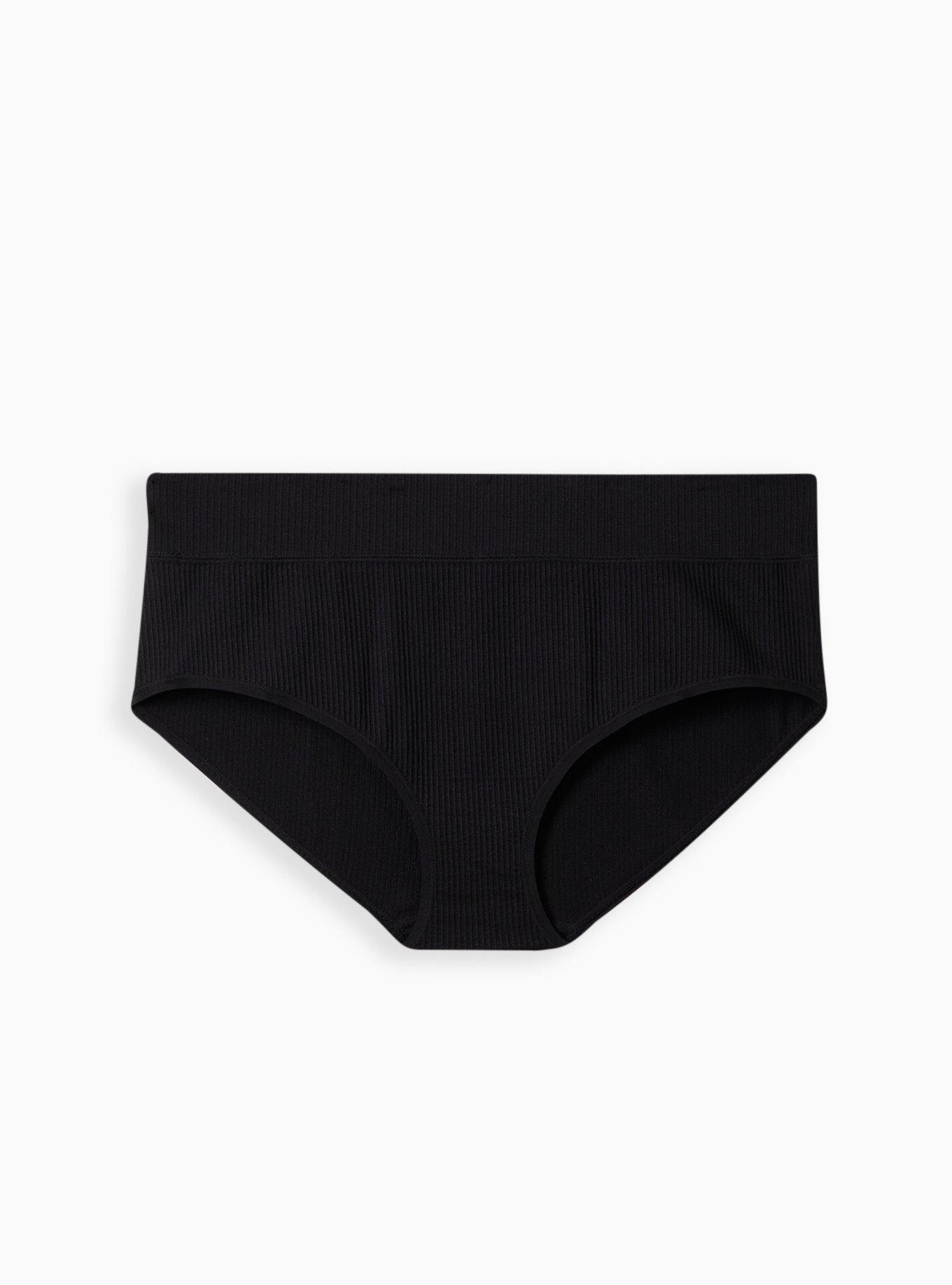 Seamless Ribbed Mid-Rise Hipster Panty