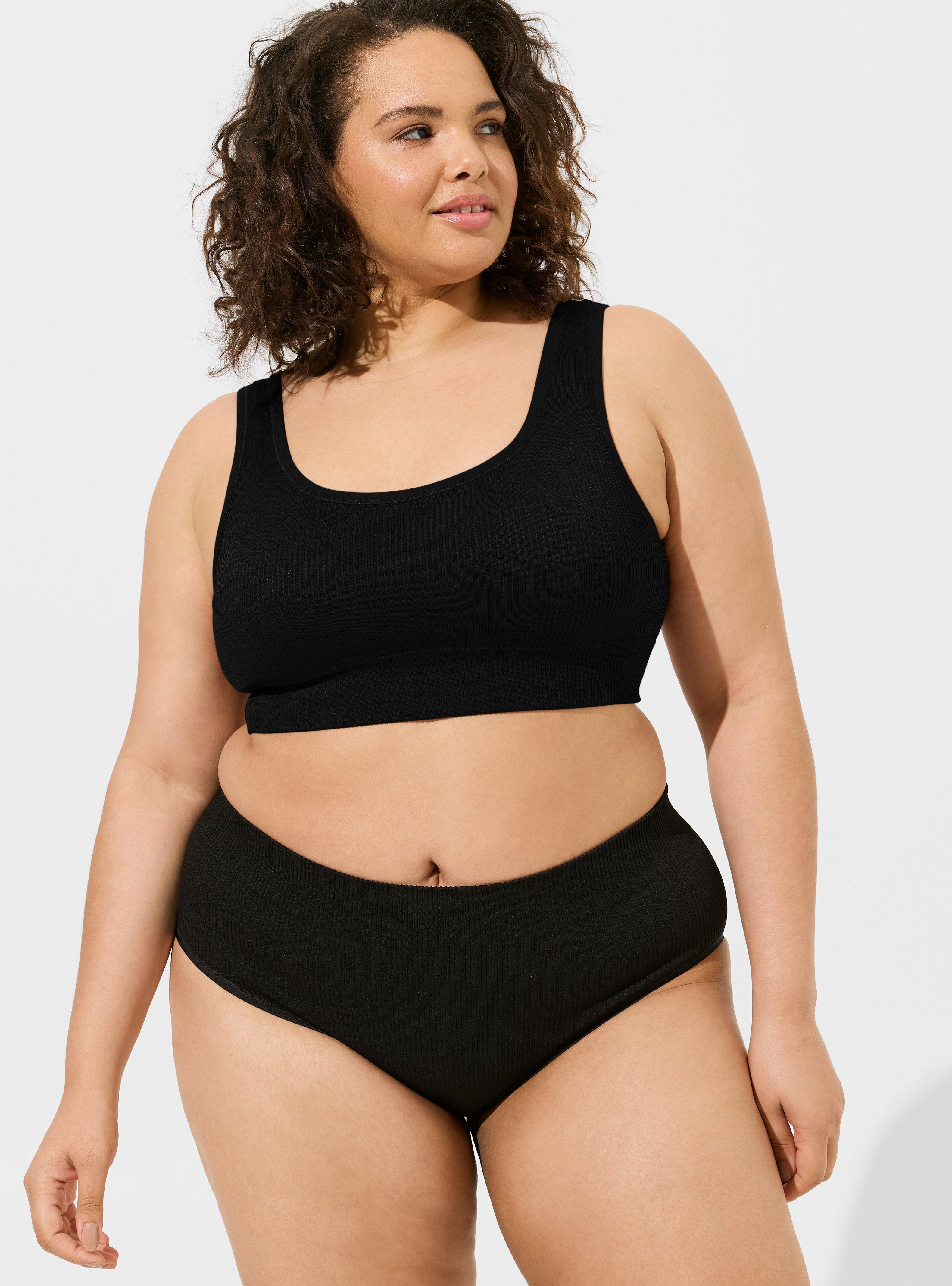 Plus Size - Seamless Ribbed Mid-Rise Hipster Panty - Torrid