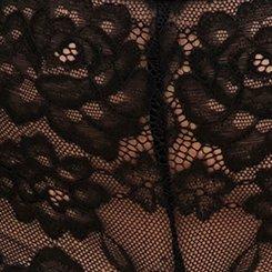 Lattice Back Cheeky Panty - Lace Black, RICH BLACK, swatch