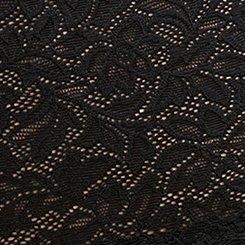 Plus Size 4-Way Stretch Lace Shortie Panty, RICH BLACK, swatch