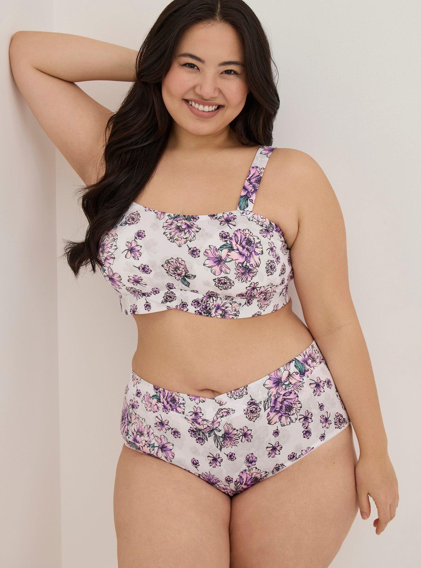 Women’s TORRID CURVE CHEEKY Floral Underwear #2 Bundle