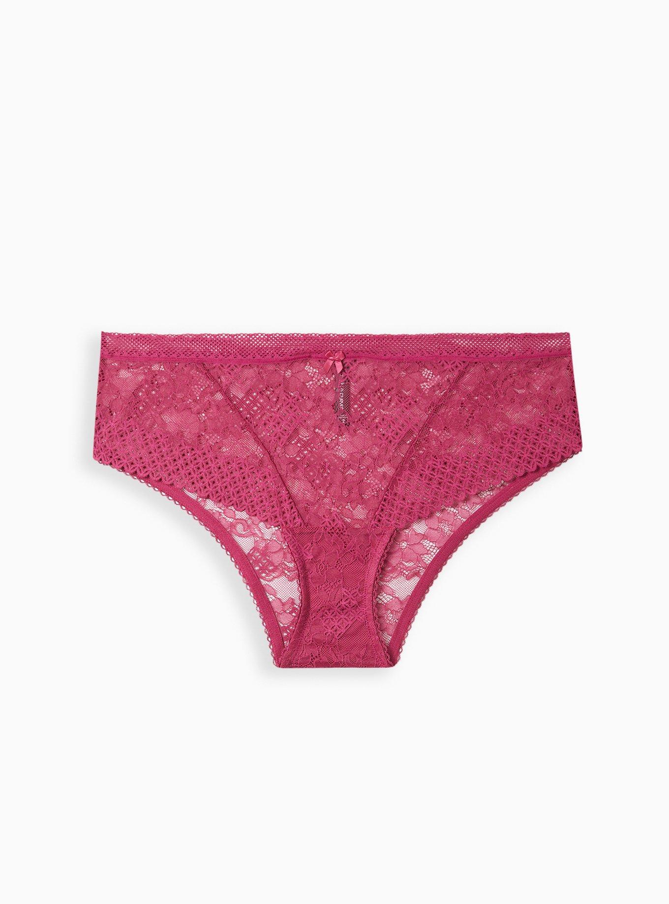 Plus Size Hipster Panty Lace Fuchsia Torrid